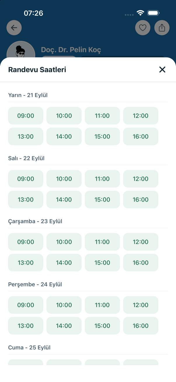 Psikiyatri Rehberi — Android screen